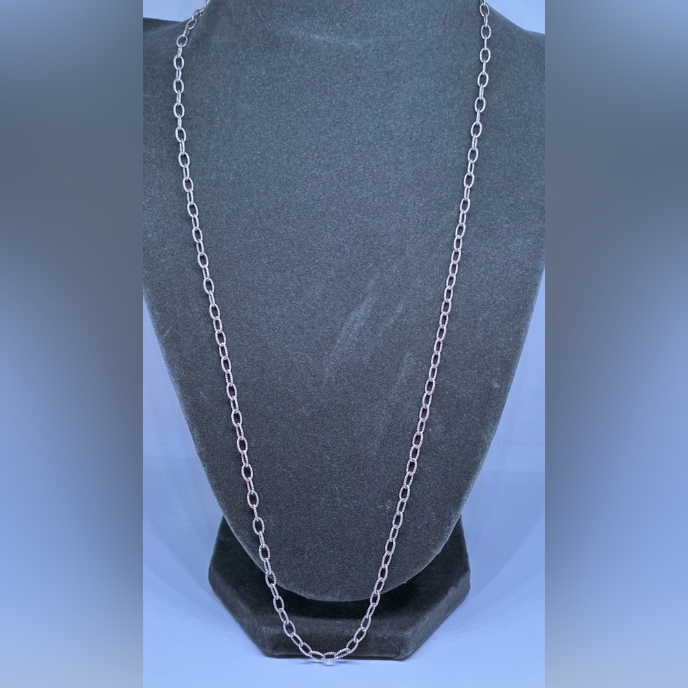 Elegant Unisex .925 Italy Silver Chain Necklace